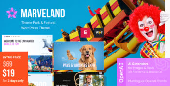 Marveland - Theme Park & Festival WordPress Theme